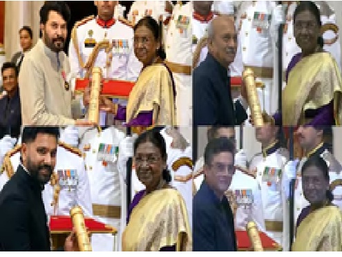 65 ಸಾಧಕರಿಗೆ ರಾಷ್ಟ್ರಪತಿಗಳಿಂದ ಪದ್ಮ ಗೌರವ ಪ್ರದಾನ